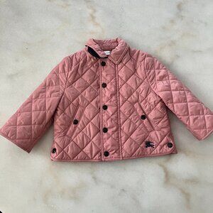 Burberry Baby Quilted Pink Jacket Size 6 Months